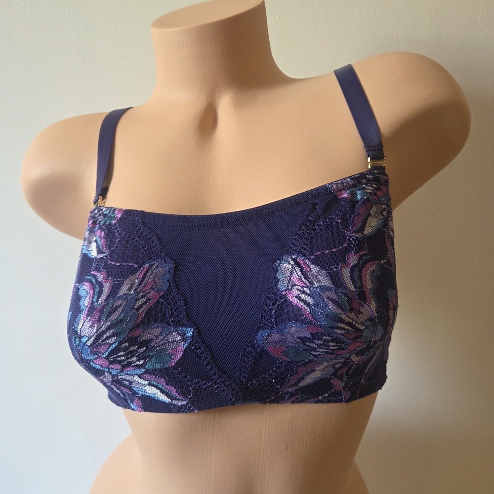 Cosabella Paradiso Curvy Lace Bandeau Bralette Strapless Wireless Bra L